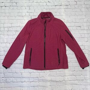 Free Country Women's Super Softshell Fleece Lined Jacket – Etched Red size L